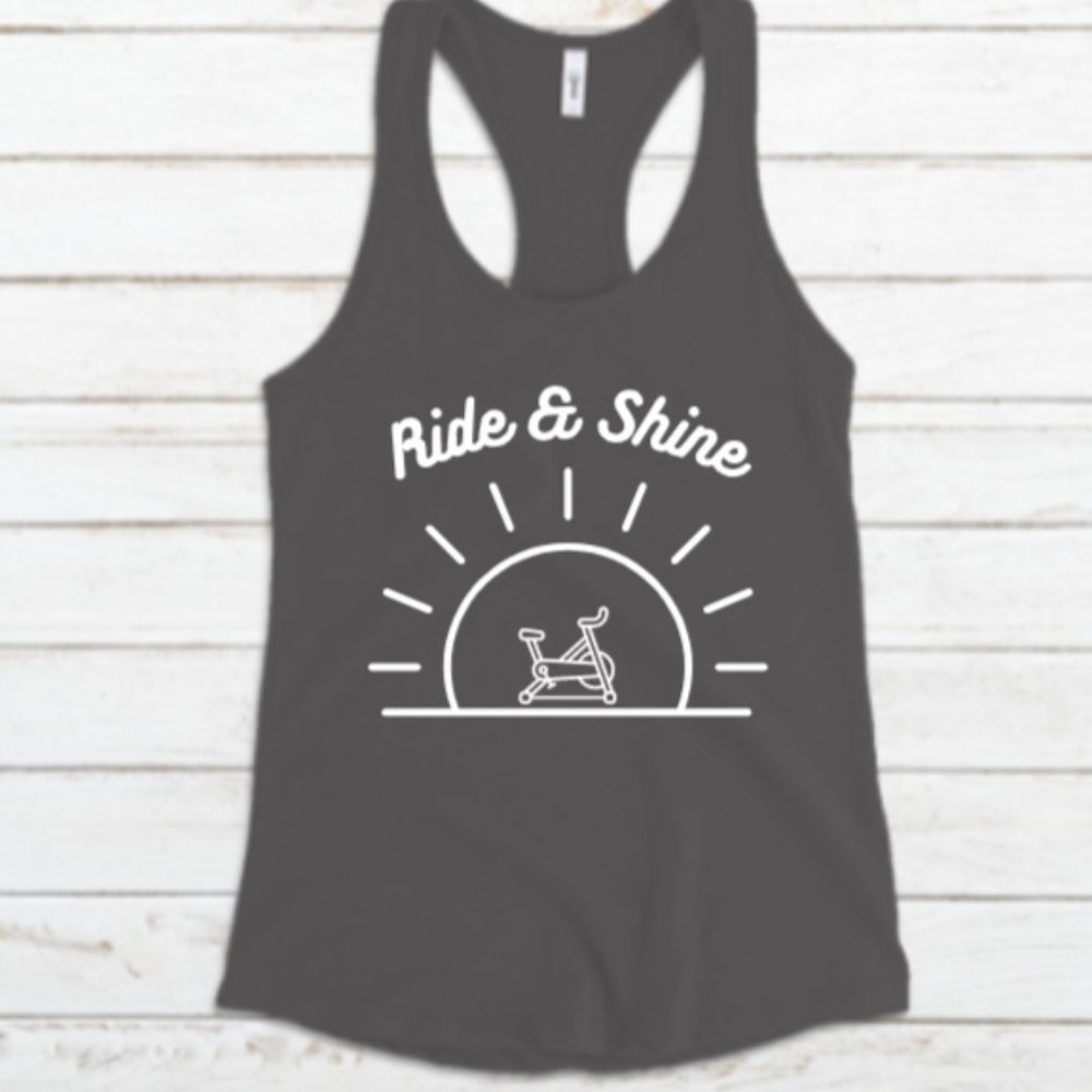 Next Level Tank Racerback Ride and Shine S M L XL